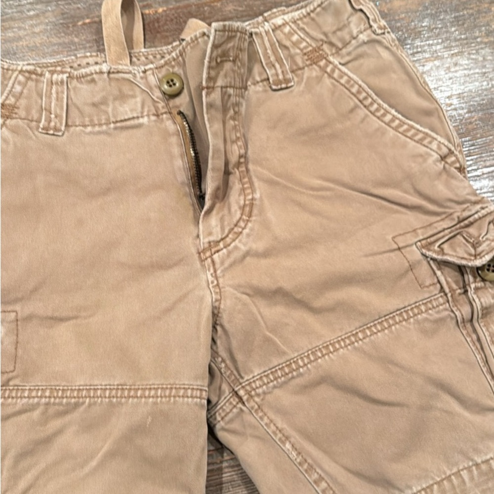 Kids Tan Cargo Shorts